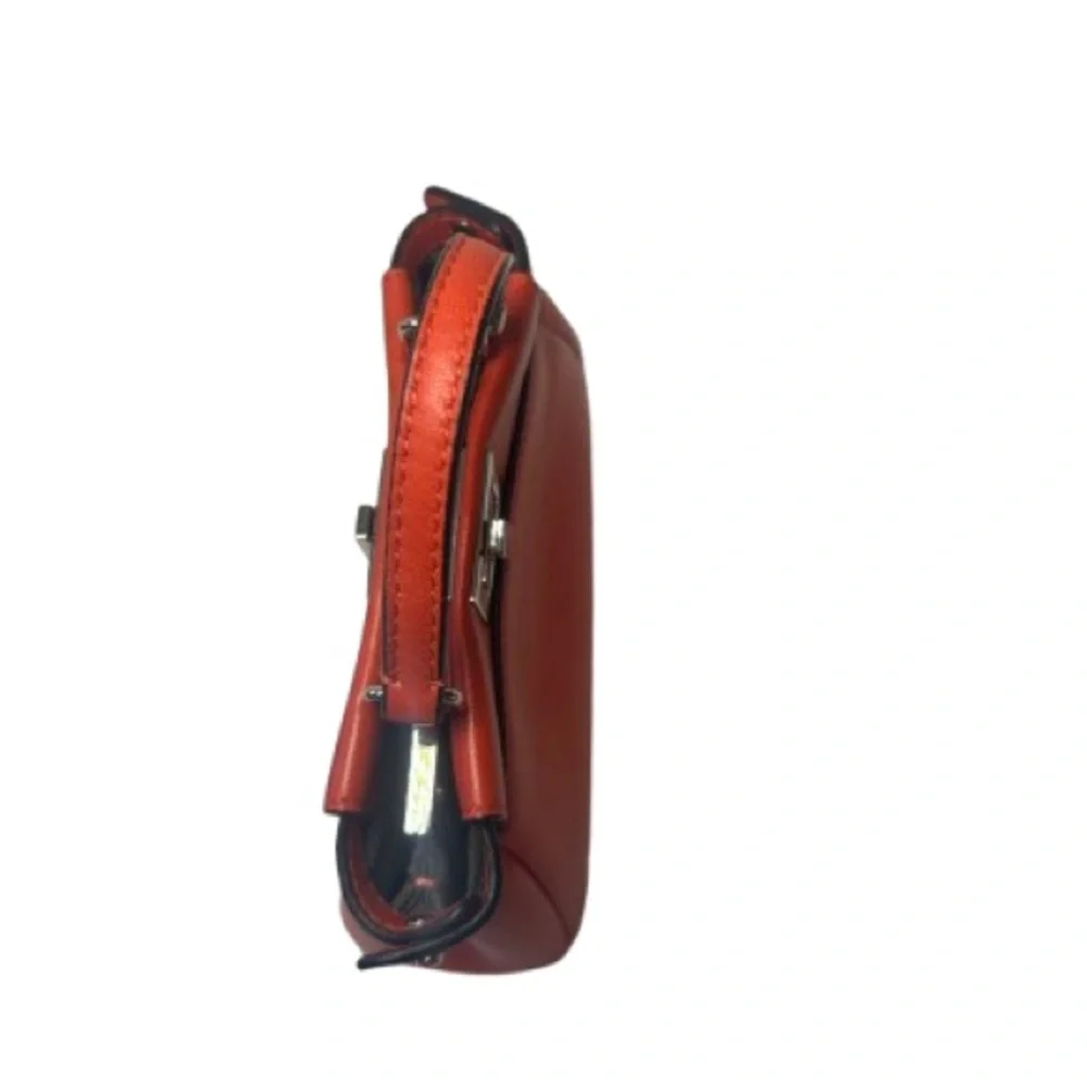 Fendi Leather Crossbody MICRO Peekaboo in Orange/Red Color with inclusions. - Picture 6 of 10
